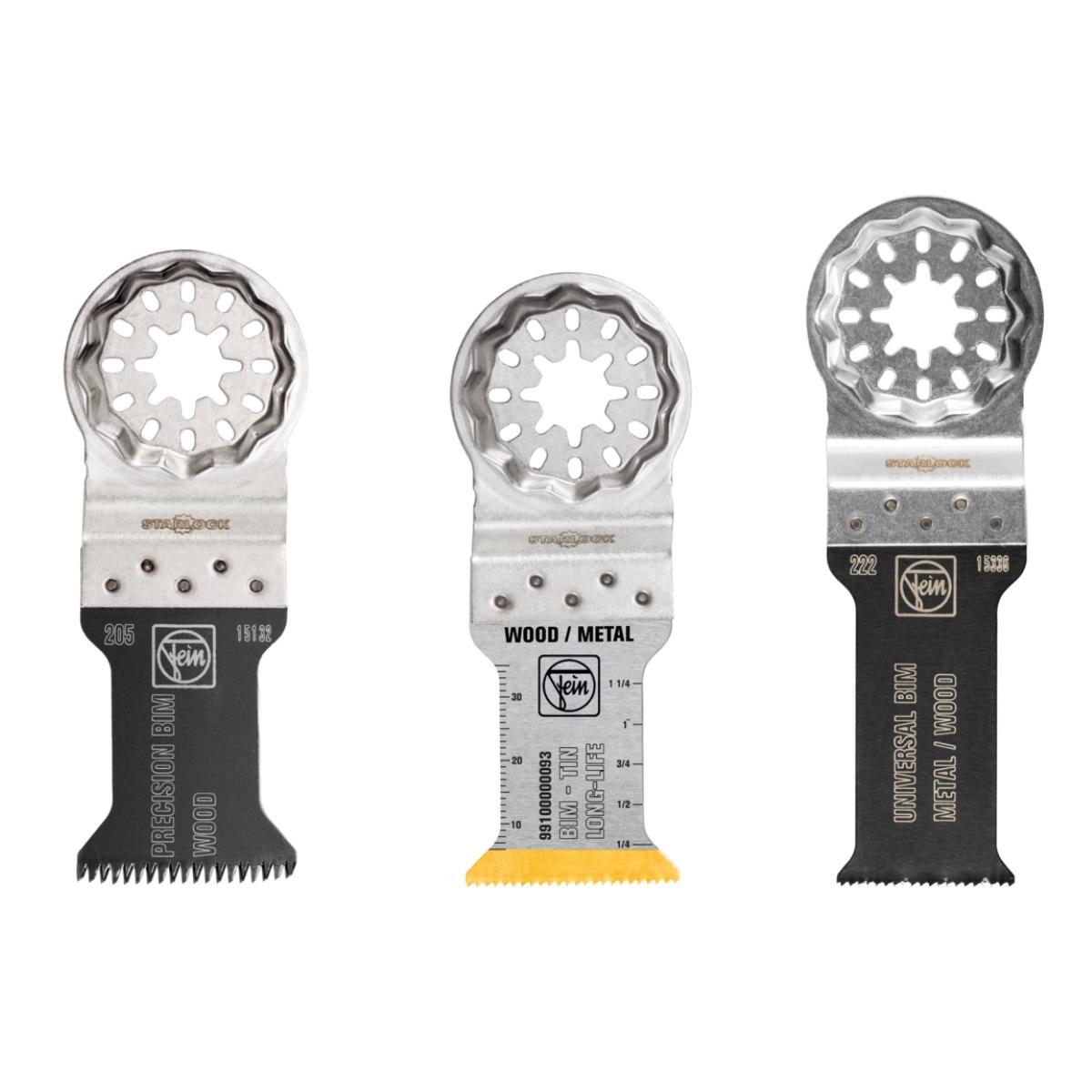 Fein 3 Piece Starlock Trio Set OIS Fit Saw Blade - 35200000004 Item Condition Damaged Box