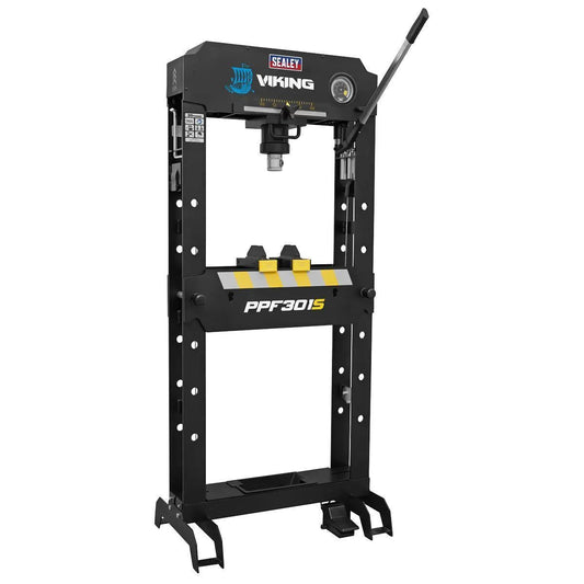 Sealey PPF301S Viking Air/Hydraulic Press 30 Tonne Floor Type with Sliding Ram and Foot Pedal