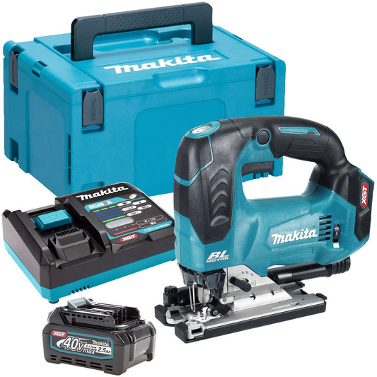 Makita JV002GZ01 40V XGT Brushless Jigsaw With 1 x 2.5Ah Battery & Charger In Case