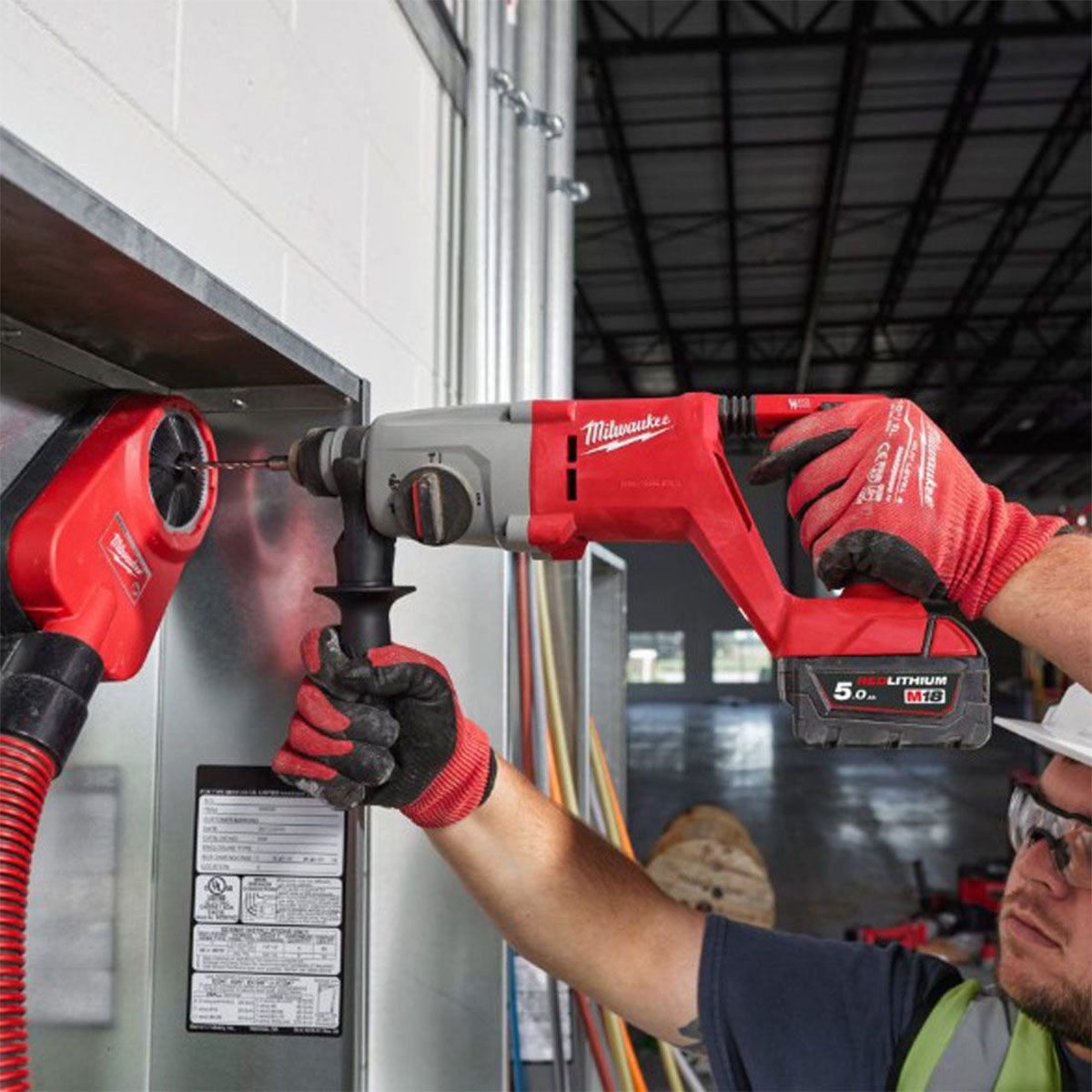 Milwaukee M18BLHACD26-0 18V Brushless SDS+ D-Handle Rotary Hammer Drill with 1 x 6.0Ah Battery & Charger