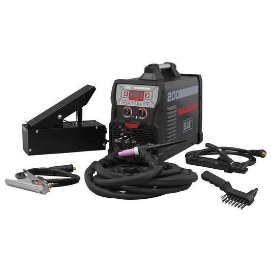Sealey TIGACDC200 TIG/MMA AC/DC Pulse Inverter Welder 200A/230V