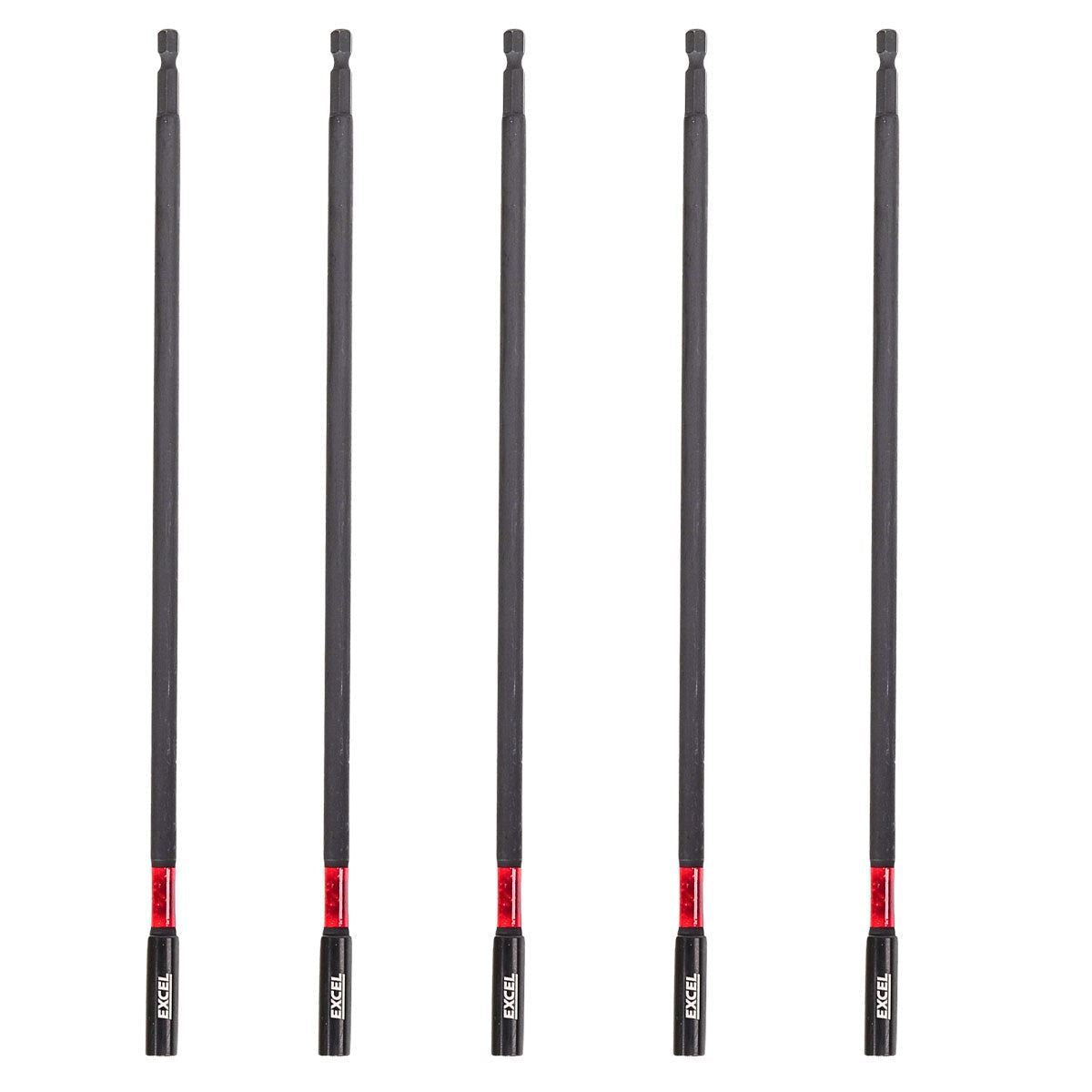 Excel 300mm Magnetic Impact Bit Holder with Blister Card Pack of 5