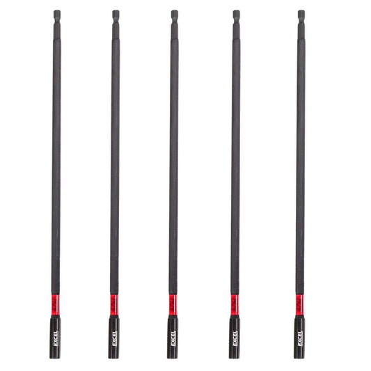 Excel 300mm Magnetic Impact Bit Holder with Blister Card Pack of 5