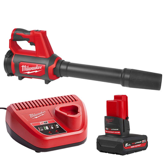 Milwaukee M12BBL-0 12V Blower with 5.0Ah Battery & Charger