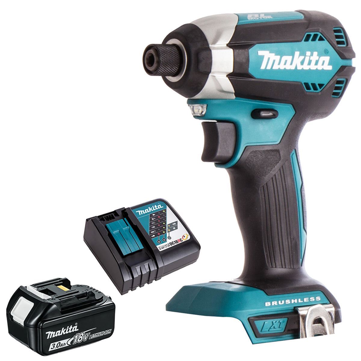Makita 18V Brushless XDT13 1/4" Impact Driver Kit W/ BL1840B 4Ah Battery (Bulk Packaging)