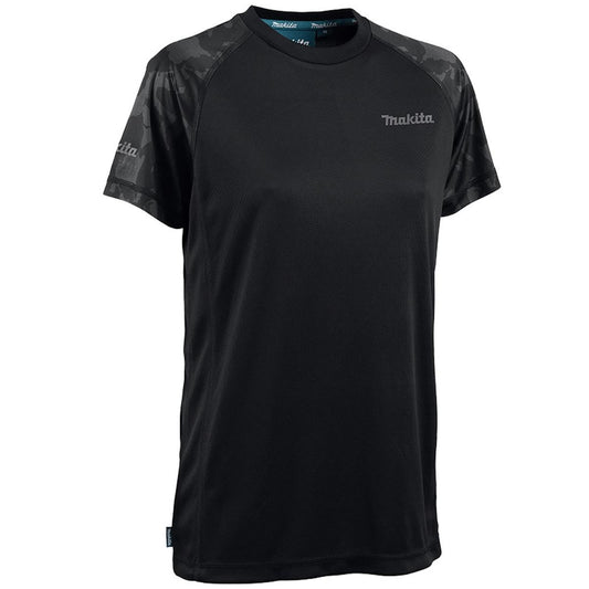 Makita MK102M Tech T-Shirt Regular Fit Black - Size L