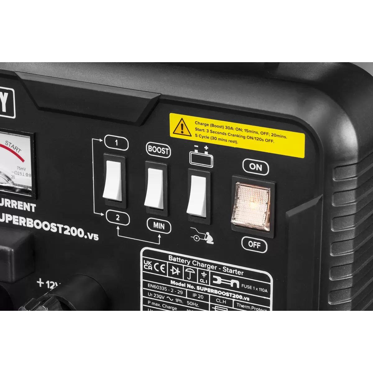 Sealey SUPERBOOST200 200/45A 12/24V Starter/Charger