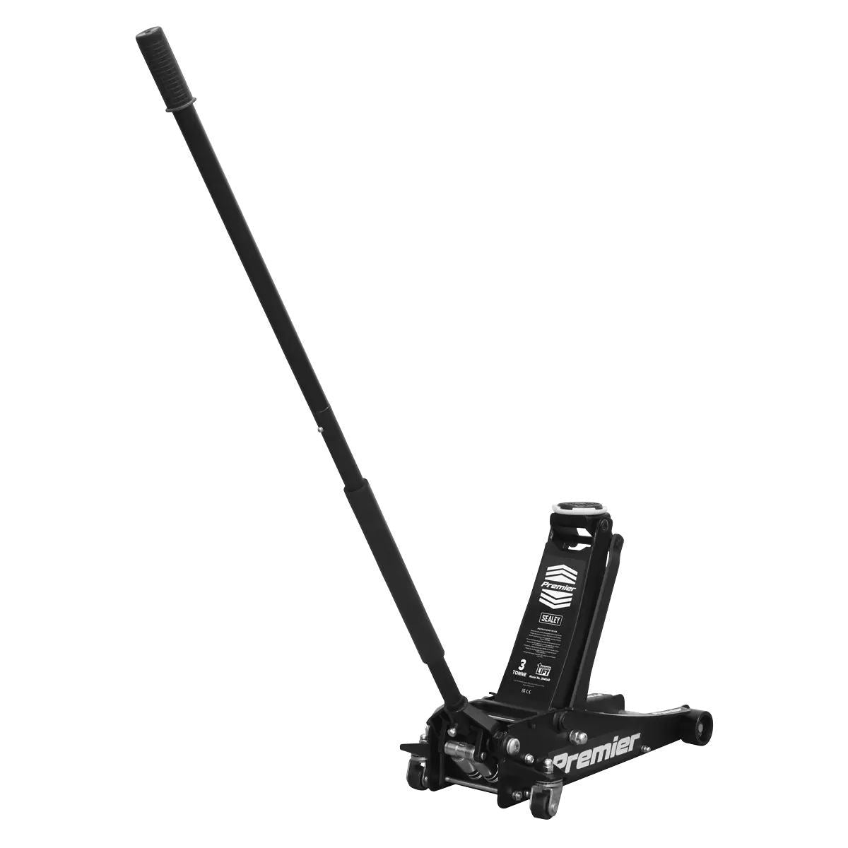 Sealey 3040AB Trolley Jack 3tonne Rocket Lift Black