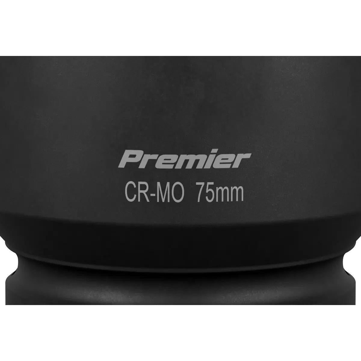 Sealey IS175 Premier Impact Socket 1 inch Sq Drive 75mm