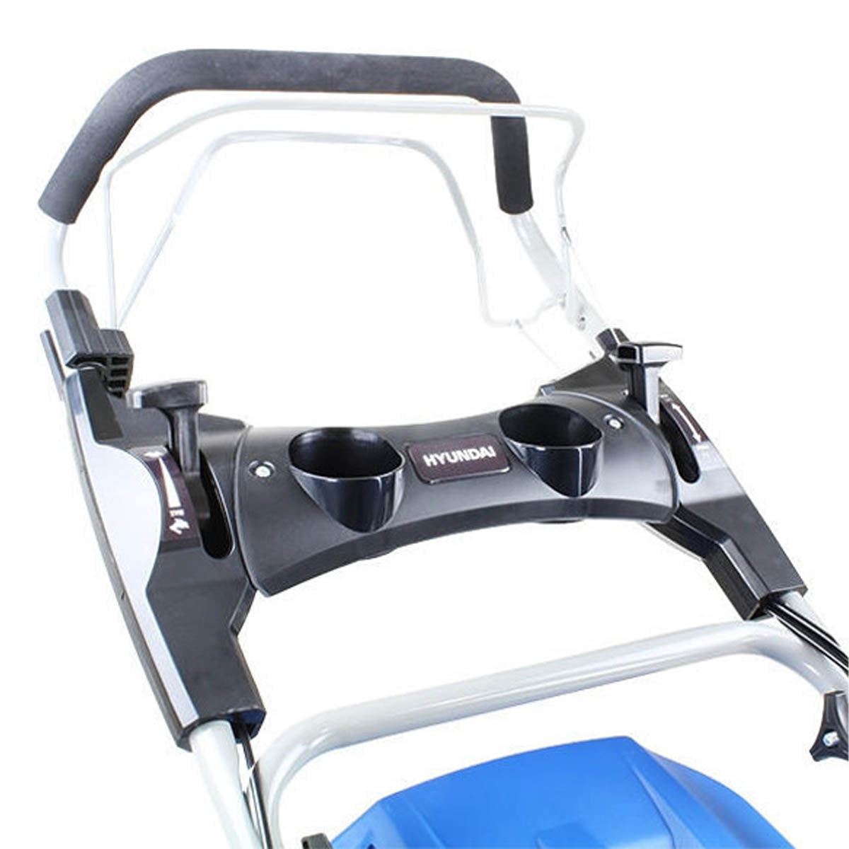 Hyundai HYM480SPER 48cm Self-Propelled Electric Start Petrol Rear Roller Lawnmower 139cc Engine & 25-75mm Cuts