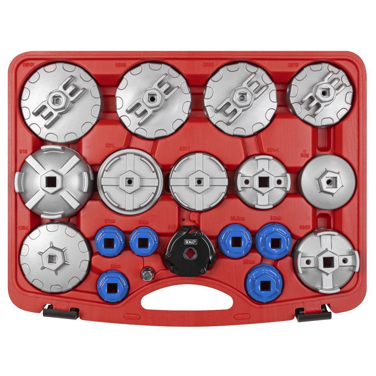 Sealey VS7013 Oil Filter Cap Wrench Set 19pc