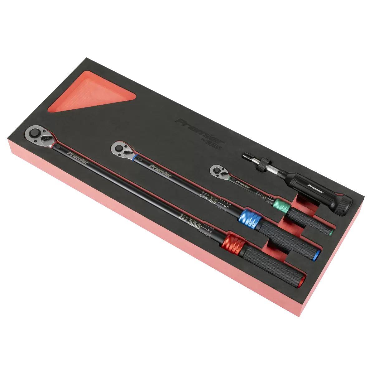 Sealey STW909SETB Premier Black Torque Wrench Micrometer & Torque Screwdriver Set 4pc