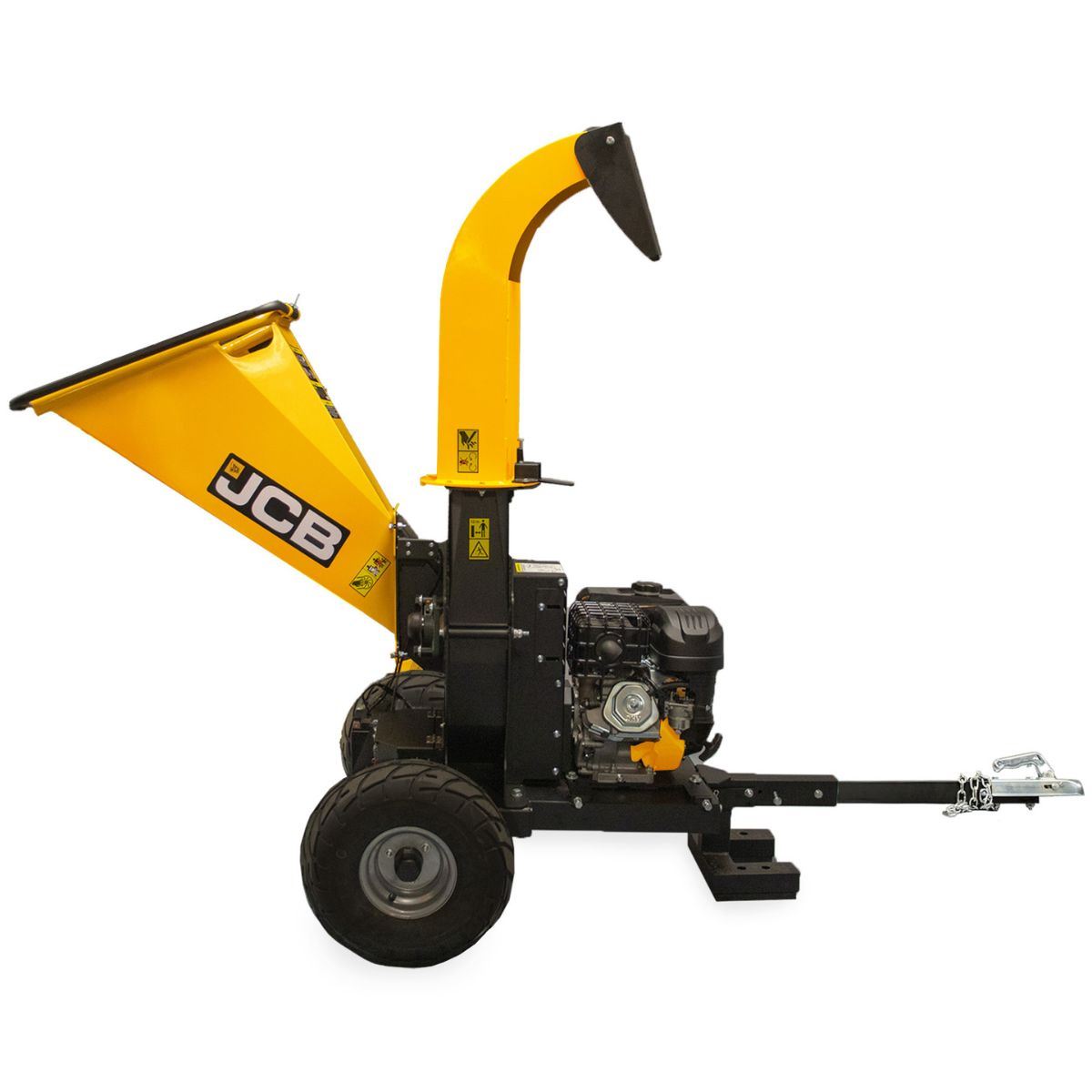 JCB CH150120PE 120mm Heavy-duty Petrol Wood Chipper 15hp 4-Stroke Electric Start