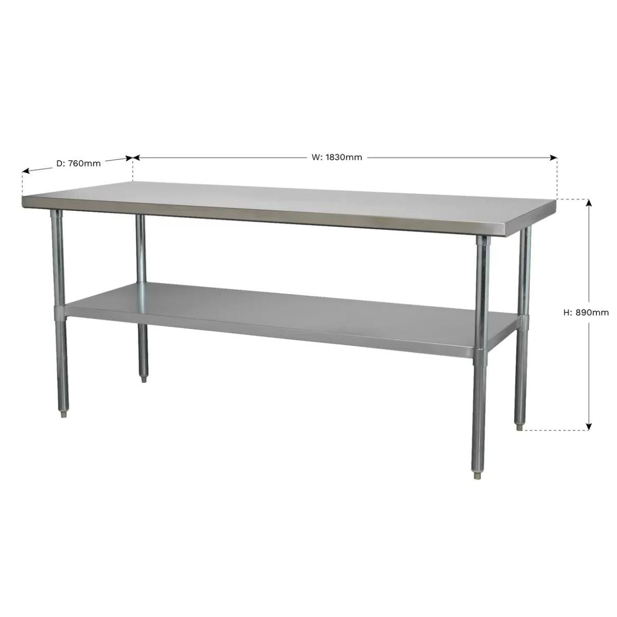 Sealey AP1872SS Stainless Steel Workbench 1.8mtr