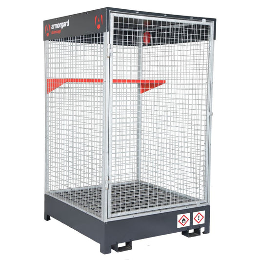 Armorgard DRC4 Drum Cage COSHH Compliant Hazardous 1280mm x 1220mm x 2100mm Substances Storage