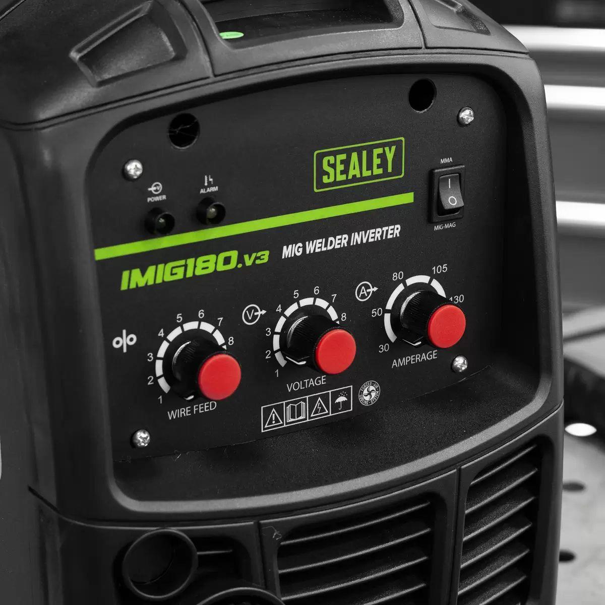 Sealey IMIG180 MIG/MMA Welder Inverter 180Amp
