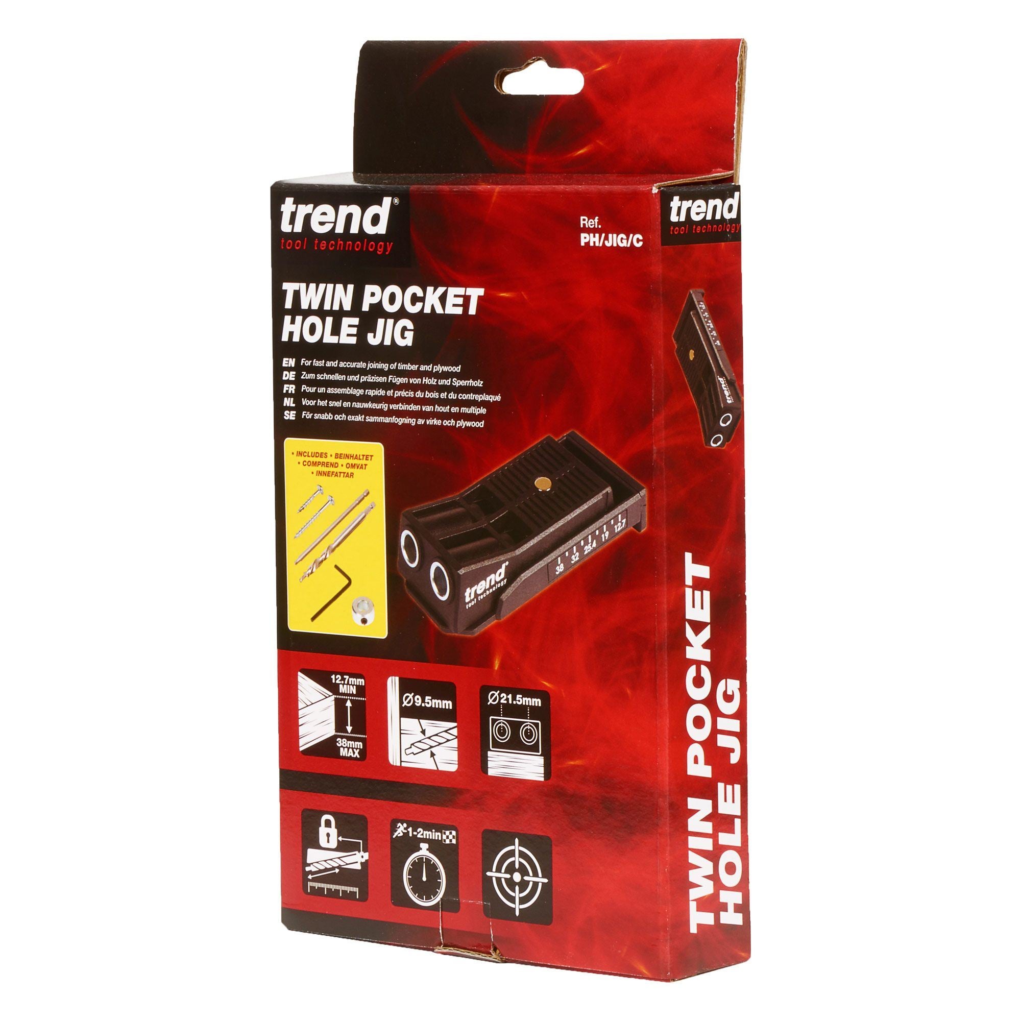 Trend Twin Pocket Hole Jig PH/JIG/C
