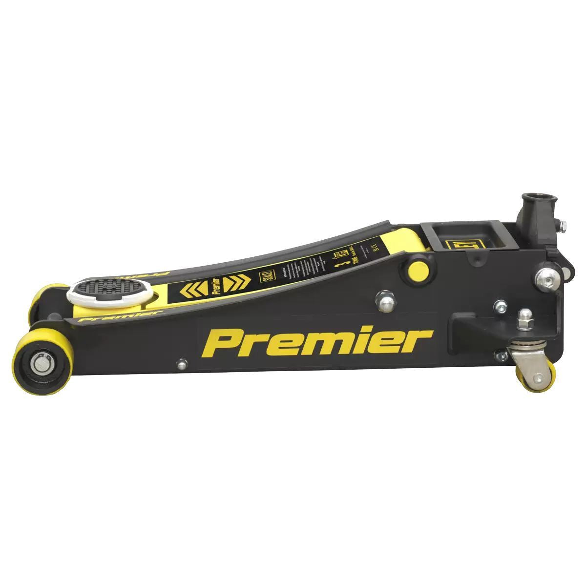 Sealey 3040AY Trolley Jack 3tonne Rocket Lift Yellow