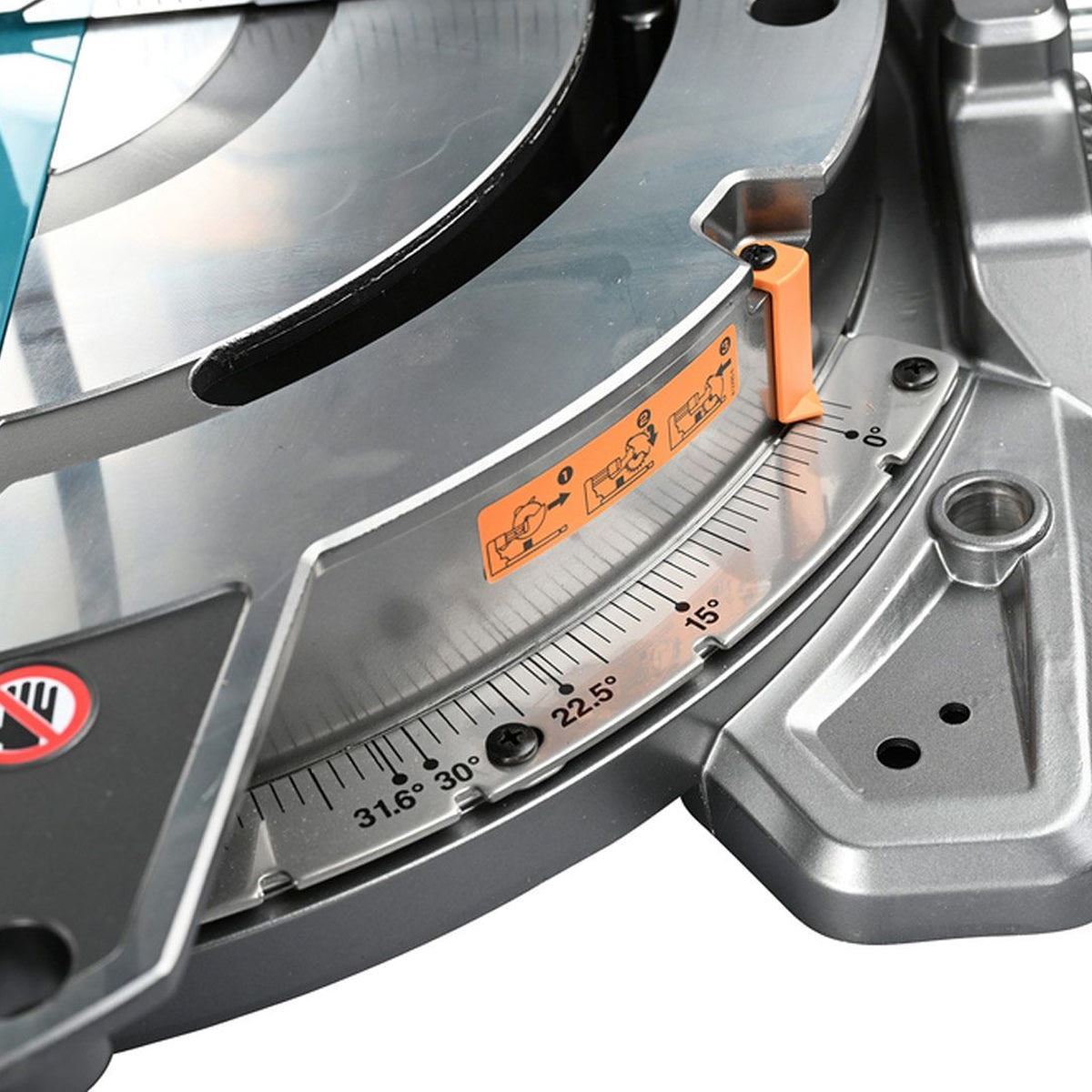 Makita LS003GD201 40V Max XGT Brushless Slide Mitre Saw With 2 x 2.5Ah Batteries, Charger & Adjustable Leg Stand