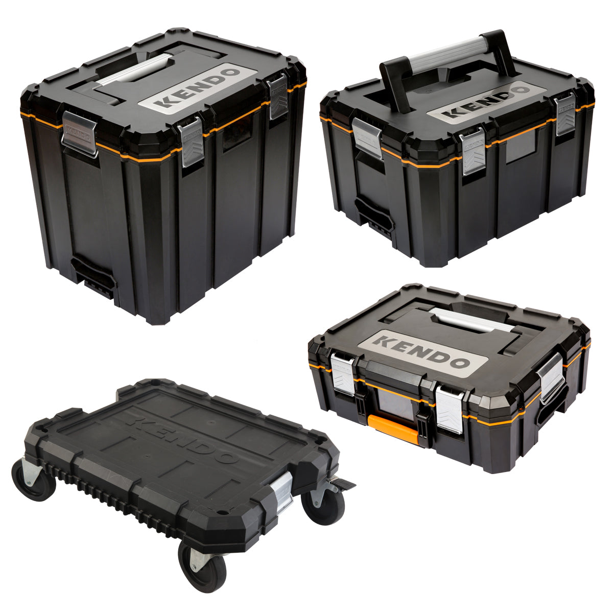 Kendo Systainer Case 3 Piece Set with Aluminum Alloy Cart