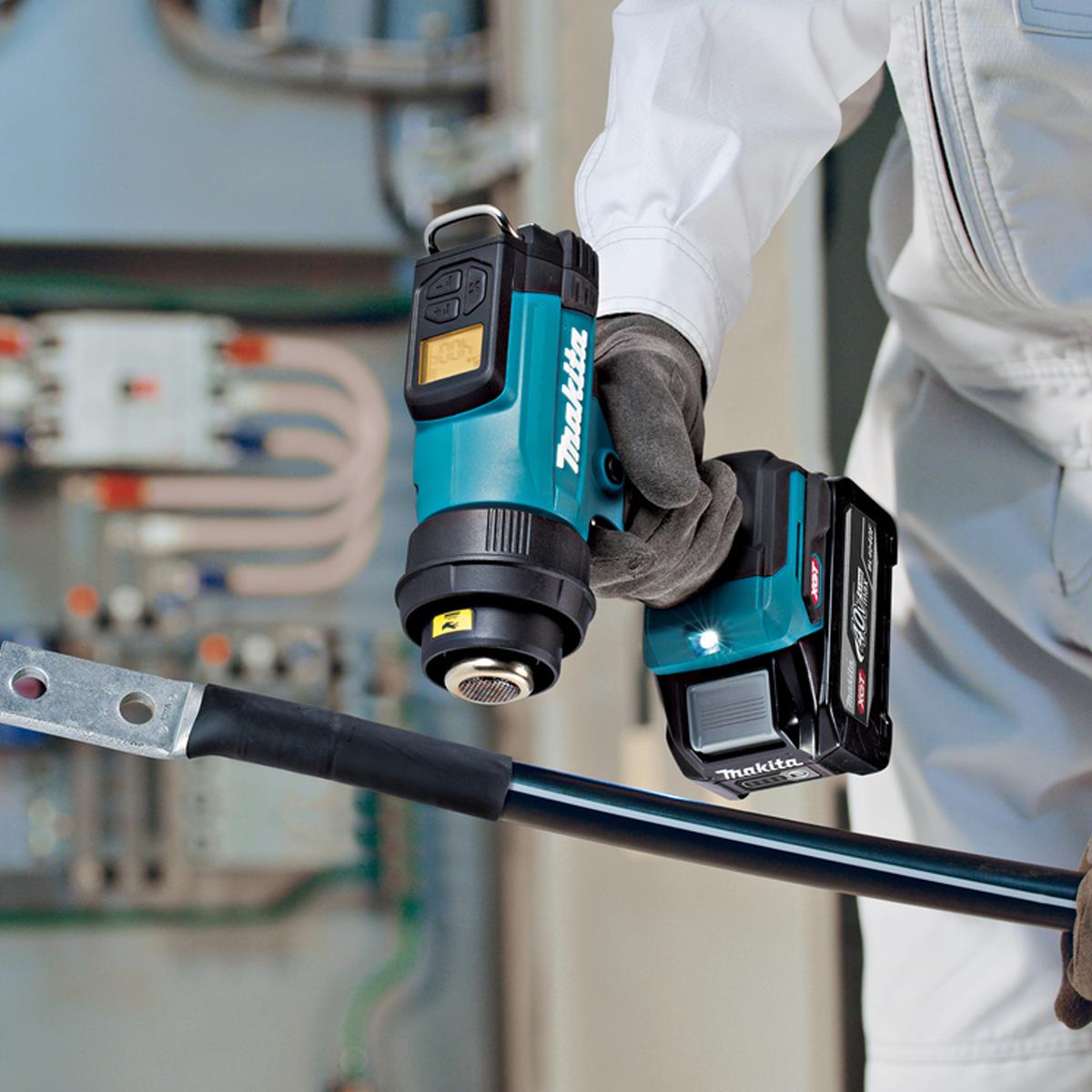 Makita HG001GZ02 40V Max XGT Heat Gun with 1 x 2.5Ah Battery Charger & Case