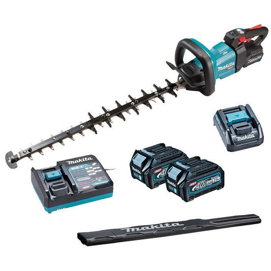 Makita UH006GD202 40V XGT Brushless Hedge Trimmer 60cm With 2 x 2.5Ah Batteries & Charger