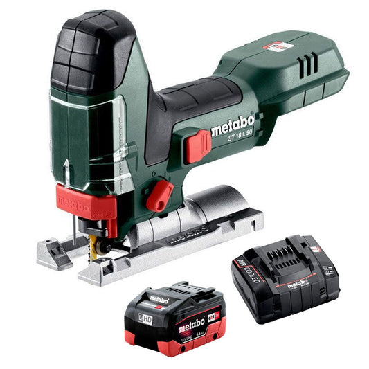 Metabo ST 18 L 90 18V Body Grip Jigsaw with 1 x 5.5Ah Battery & Charger