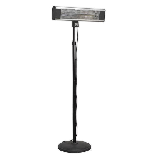 Sealey IFSH1809R Floor Standing Infrared Patio Heater Dry Heat, Adjustable & Remote Control 230V/1800W