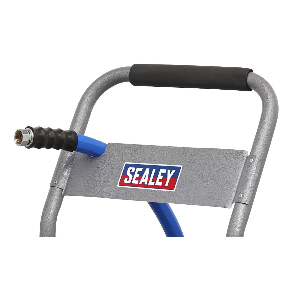 Sealey HRKIT15 Heavy-Duty Hose Reel Cart with 15m Hot & Cold Rubber Water Hose