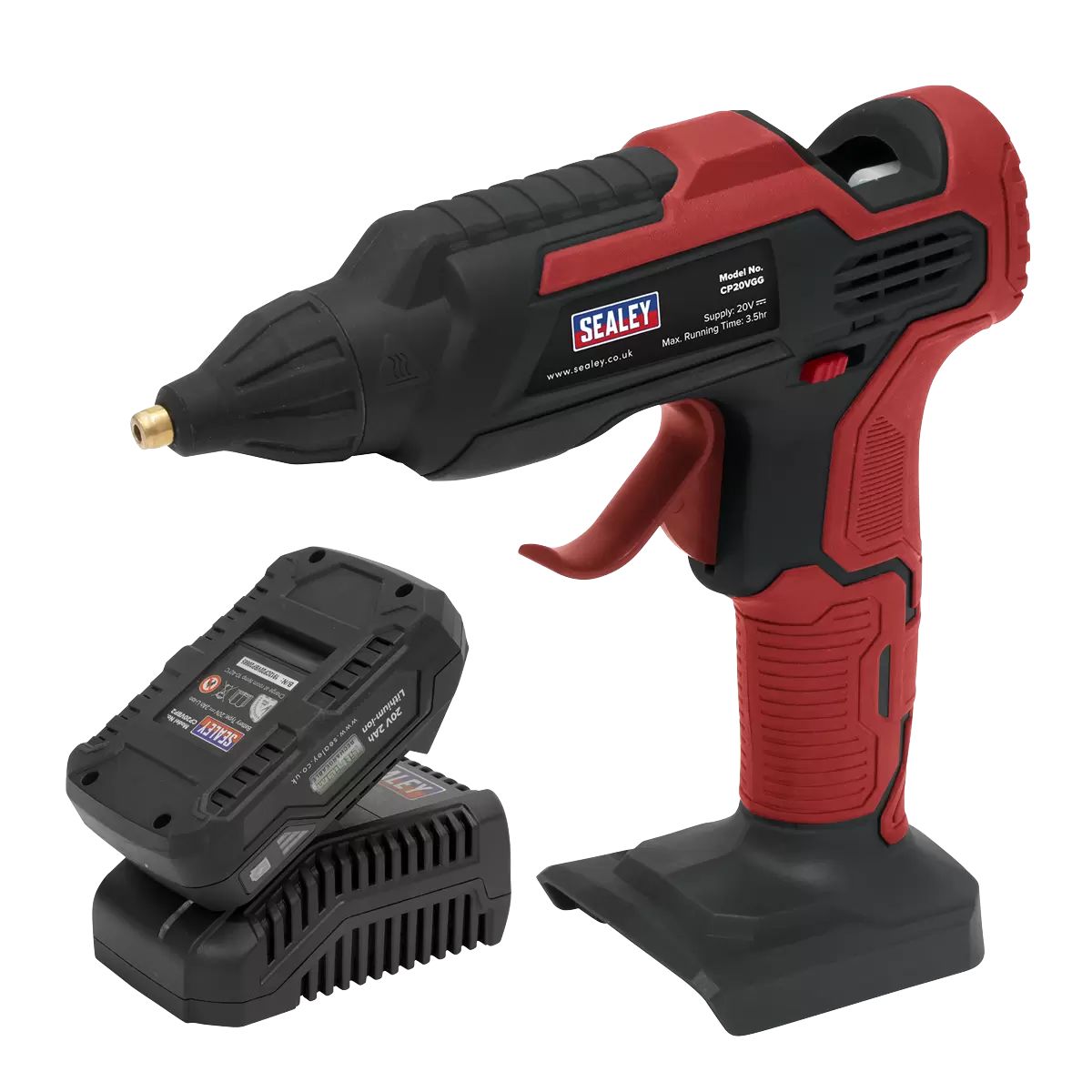 Sealey CP20VGGKIT1 20V Glue Gun Kit With Battery & Charger