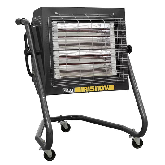 Sealey IR15110V 2.4kW Infrared Heater Adjustable, Portable & Safe Heating with 7-Day Timer 110V