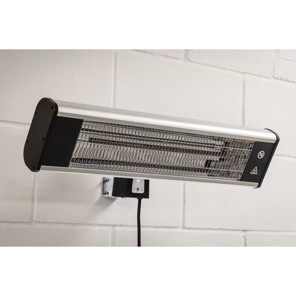 Sealey IWMH1809R High Efficiency Carbon Fibre Wall Mounting Infrared Heater for Outdoor Use 230V/1800W