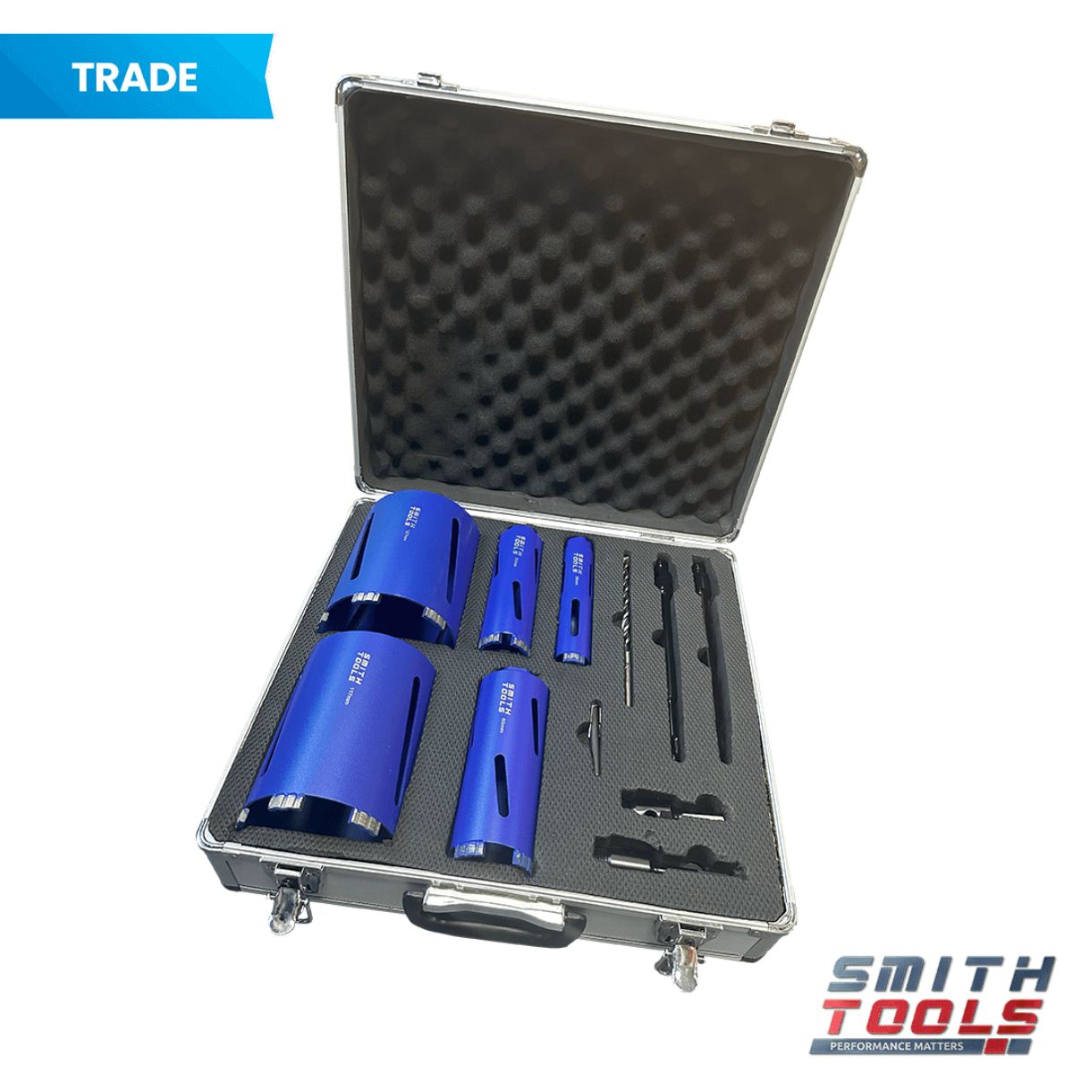 Smith Tools SM29892 Diamond Core Drill Set 5 Piece 38-52-65-117-127mm