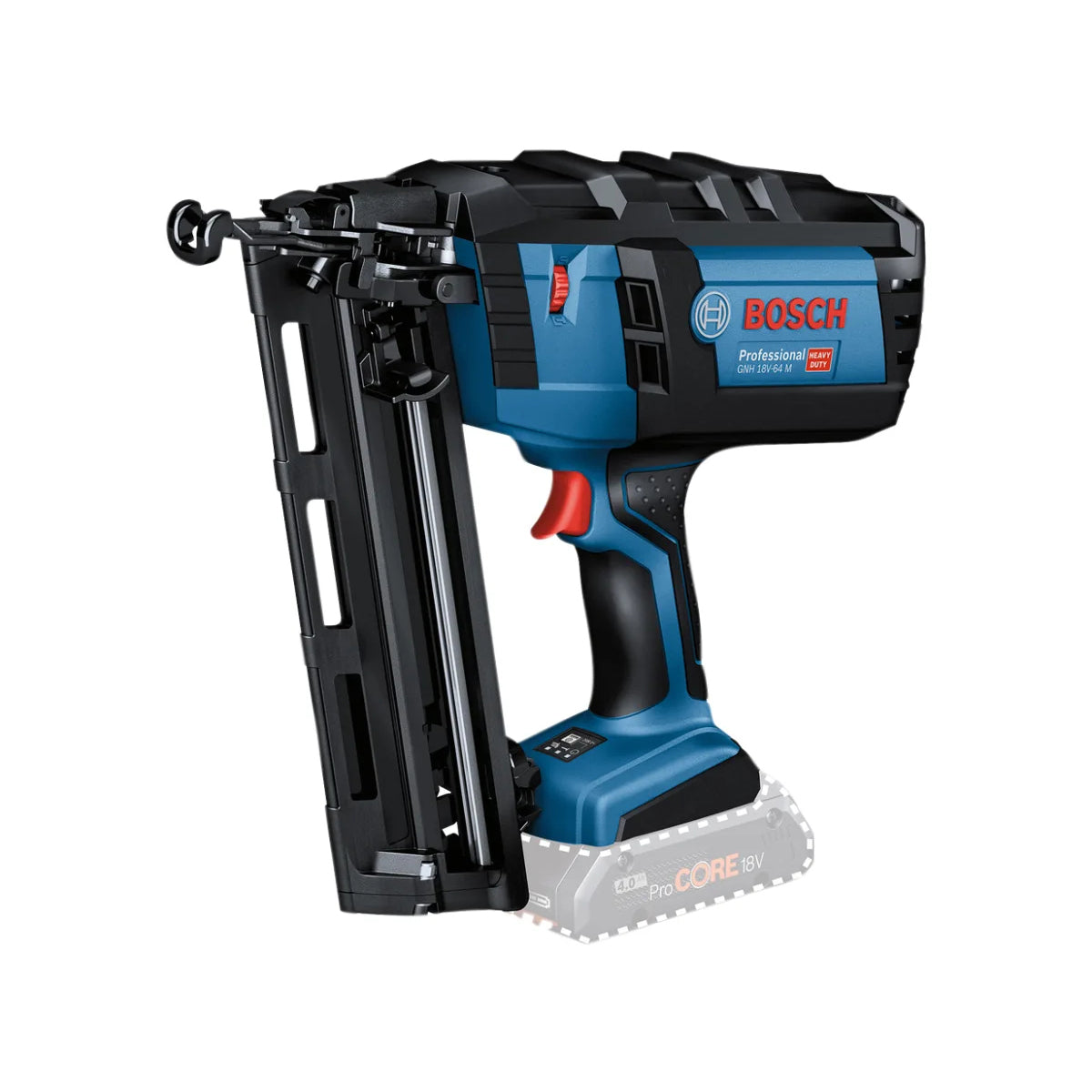 Bosch GNH 18V-64 M Professional Brad Nailer Body only High-Performance Cordless Nailing Tool 0601481000