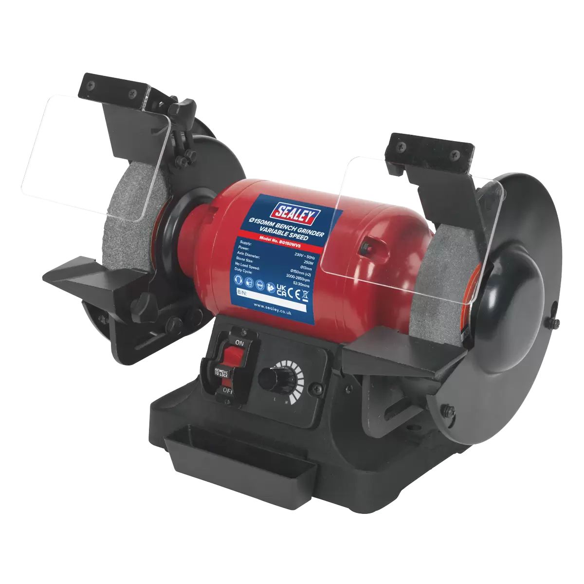 Sealey BG150WVS Bench Grinder 150mm Variable Speed