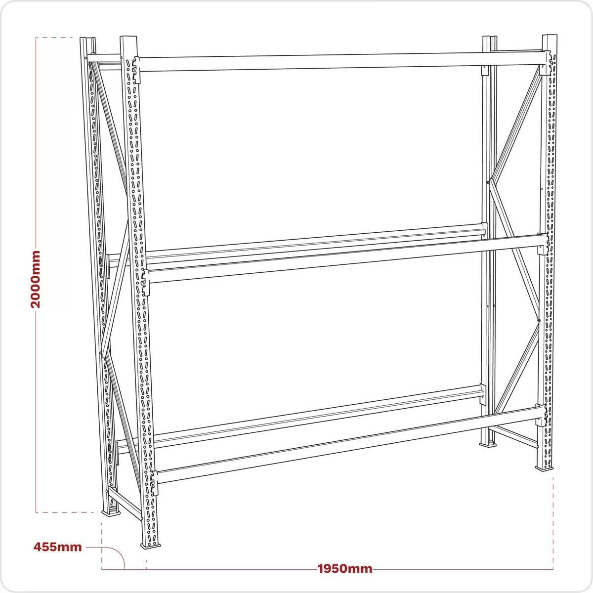 Sealey STR600 Two Level Tyre Rack 200kg Capacity Per Level