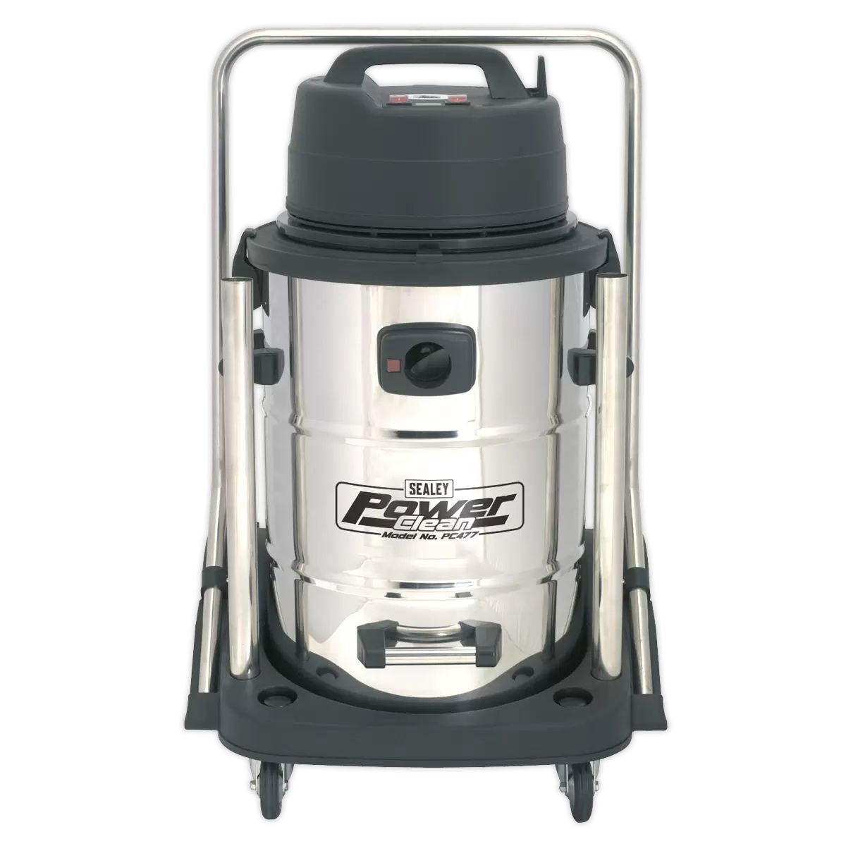 Sealey PC477 Industrial 77L Wet & Dry Stainless Drum Vacuum Cleaner