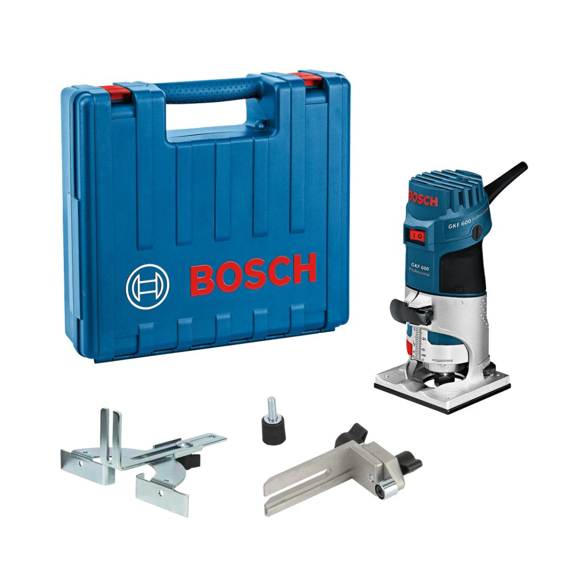 Bosch GKF 600 Professional Palm Router 240V/600W for Precise Routing in Wood and Plastic Applications 060160A170