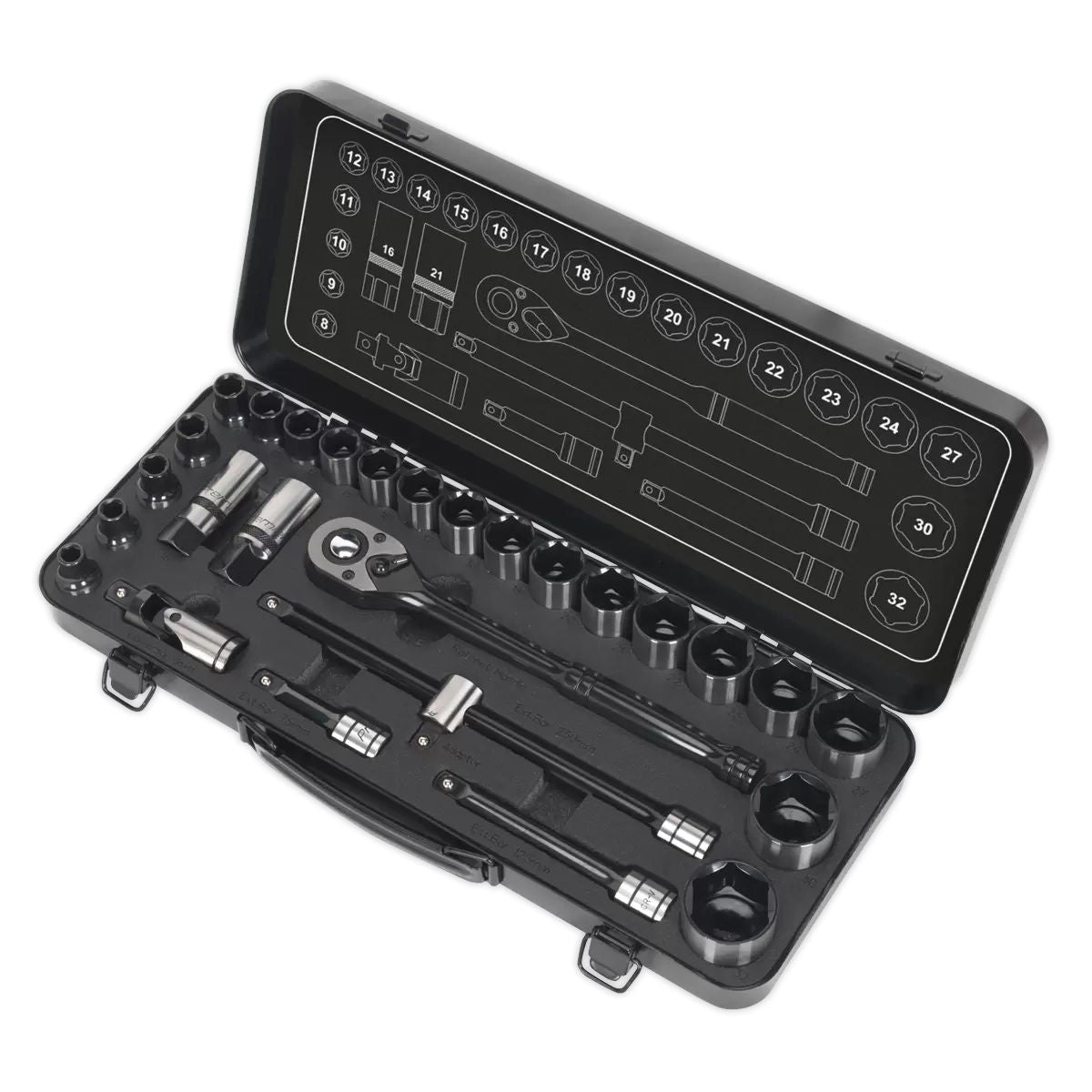 Sealey AK7972 Socket Set 28pc 1/2