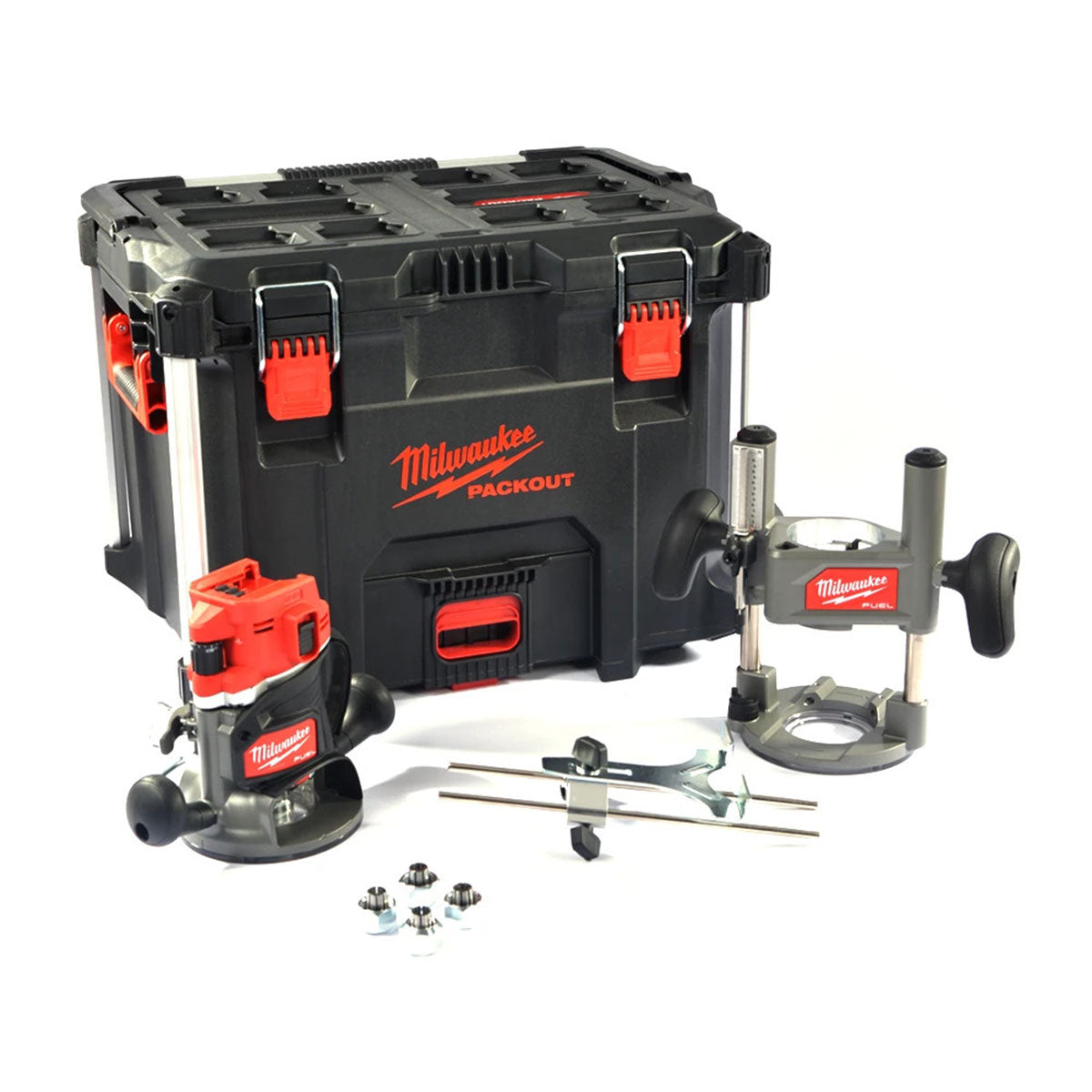 Milwaukee 18V M18 FR12KIT Fuel Brushless 1/2" Router Cutter with 12 Piece Cutter Set