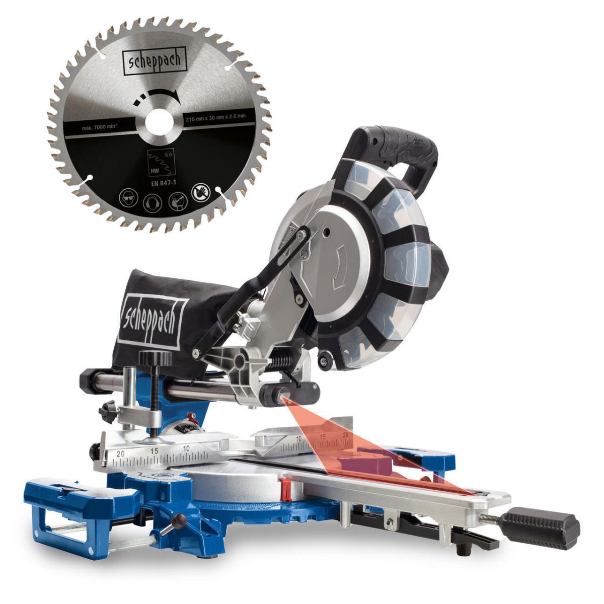 Scheppach HM254X Electric Sliding Cross-Cut Mitre Saw 240V/2000W