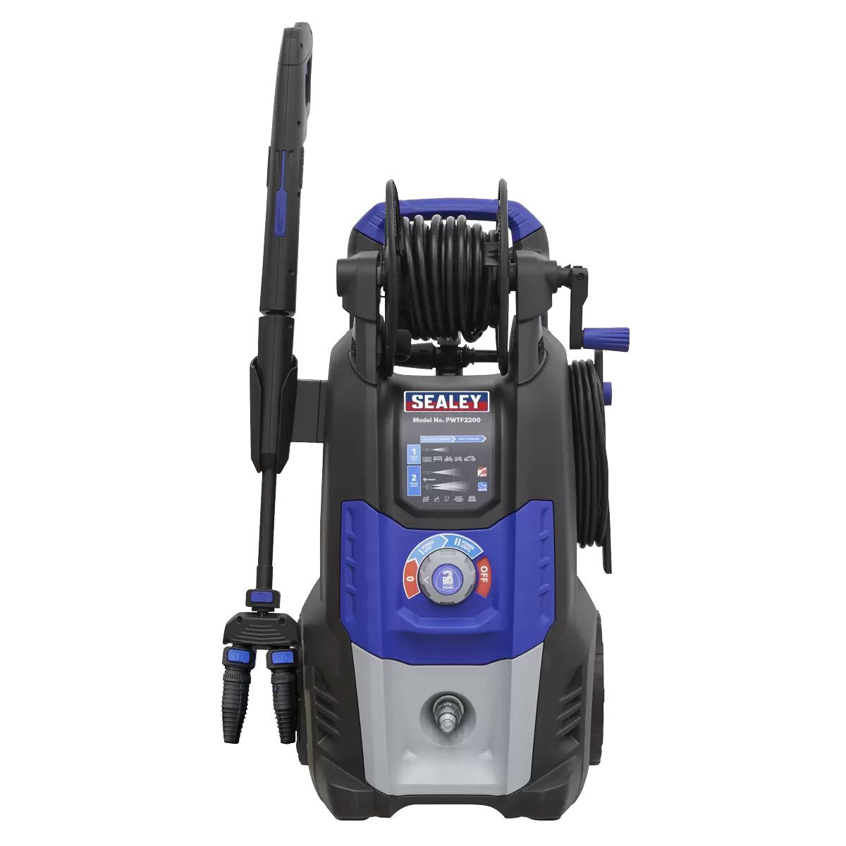 Sealey PWTF2200 Pressure Washer 150bar 810ltr/hr Twin Flow 230V