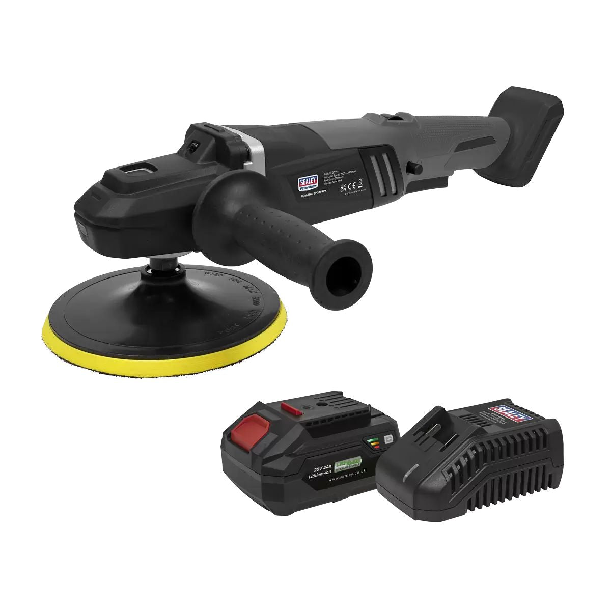 Sealey CP20VRPXKIT1 20V Brushless Rotary Polisher 180mm Kit With Battery & Charger