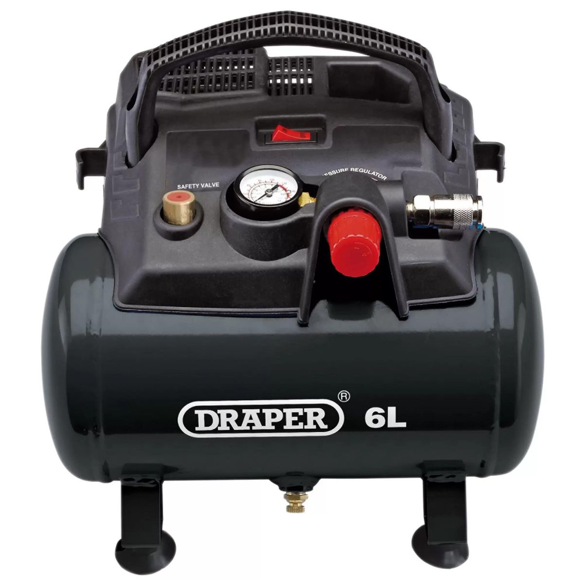 Draper DA6/180 6L Oil-Free Air Compressor 230V/1.2KW 02115