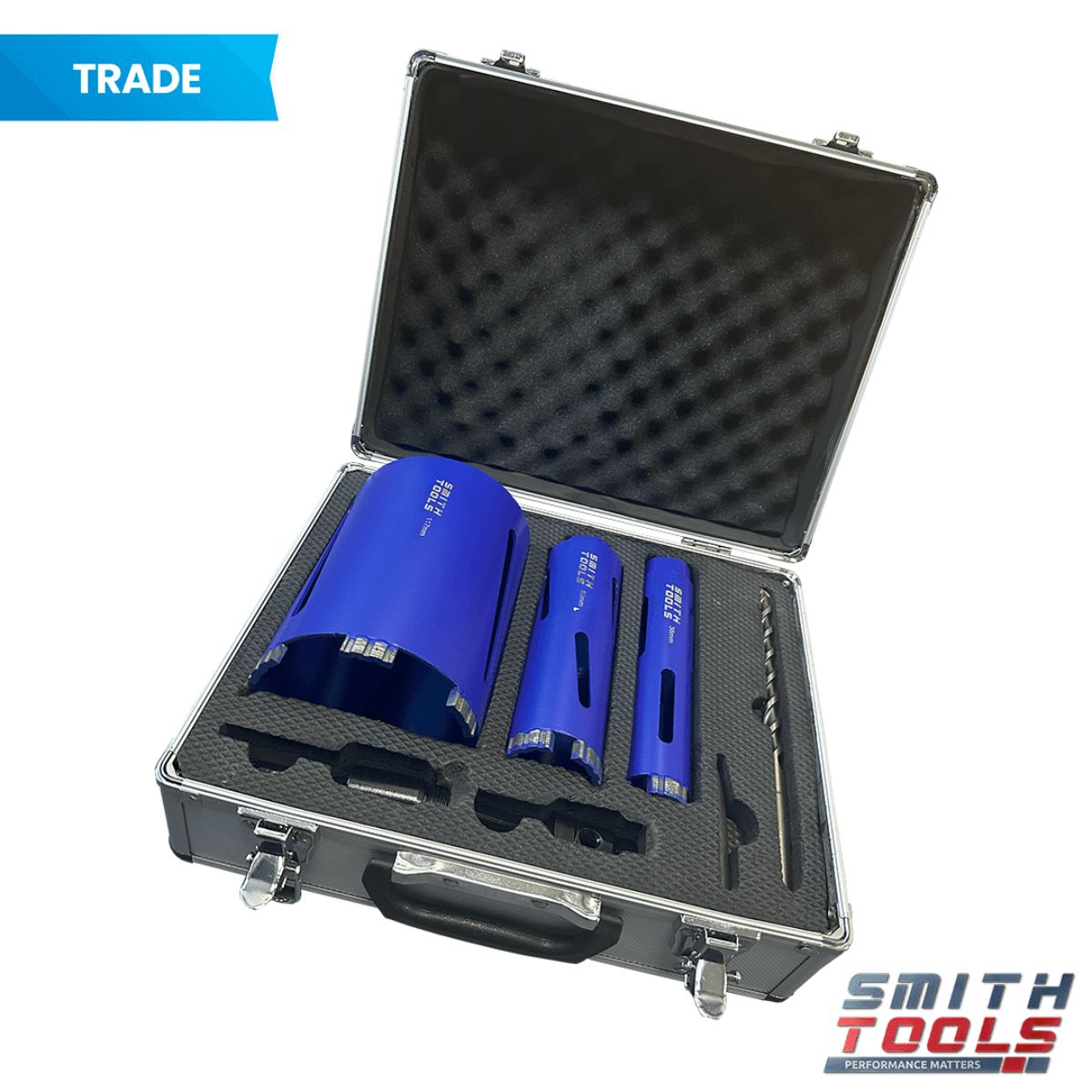 Smith Tools SM12703 Diamond Core Drill Set 3 Piece 38-52-117mm