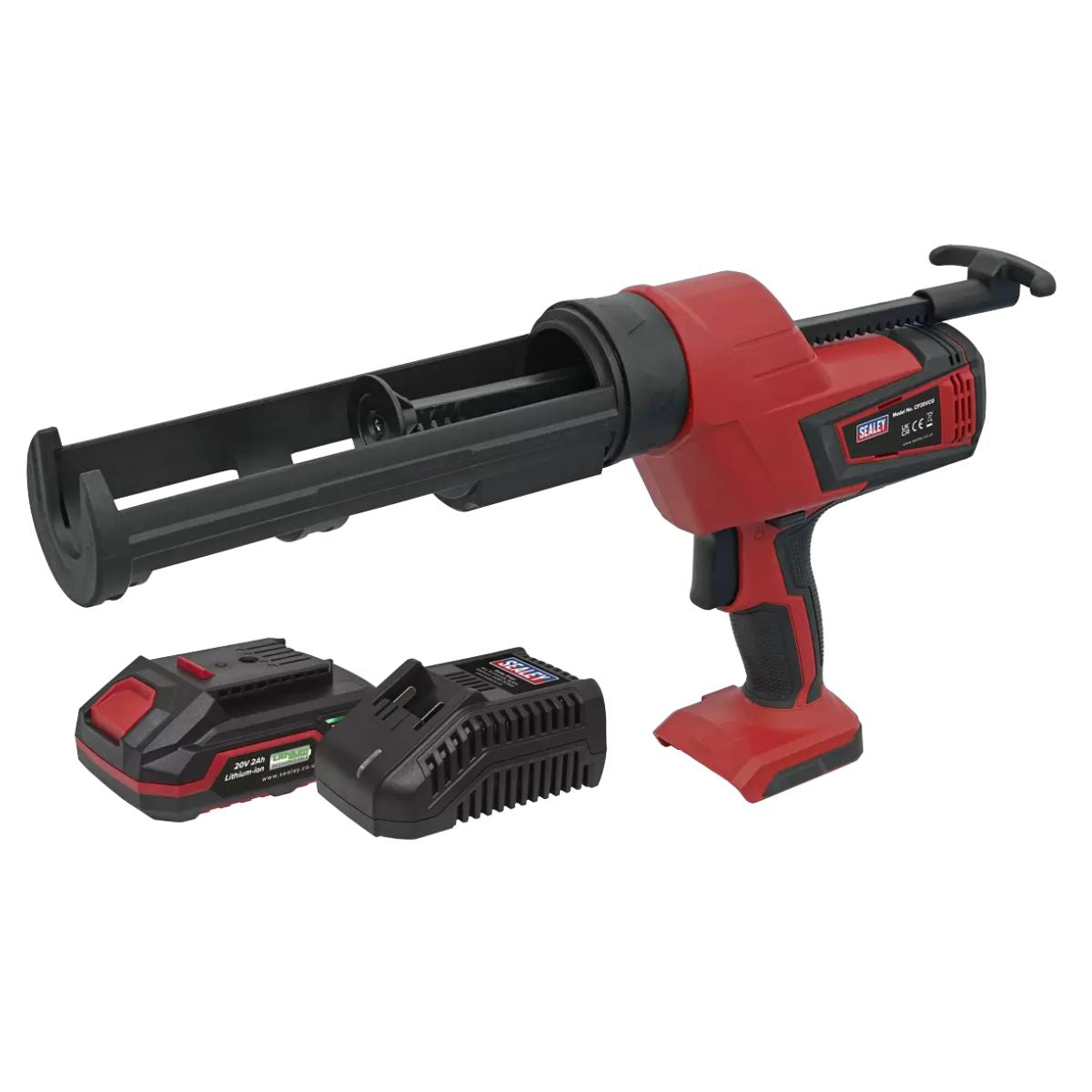 Sealey CP20VCGKIT1 Caulking Gun Cordless 20V 2Ah Kit 310ml