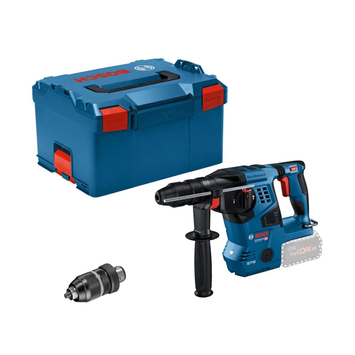 Bosch GBH 18V-28 CF Pro BITURBO SDS-Plus Rotary Hammer Cordless Power Tool Body only 0611921001