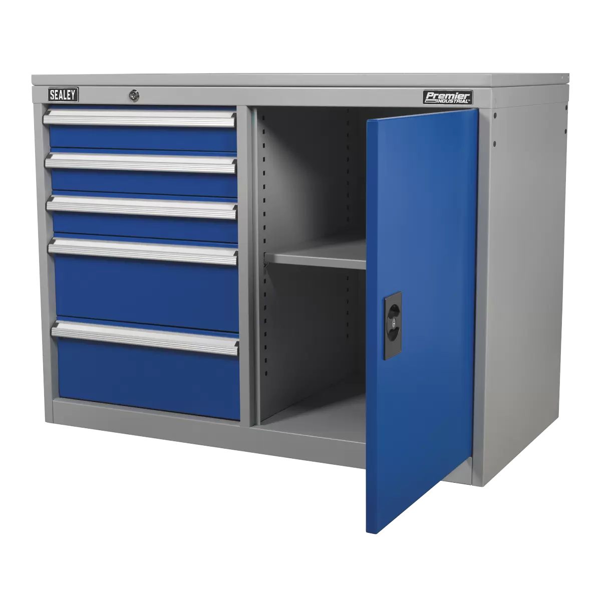 Sealey API1103B 5 Drawer & 1 Shelf Industrial Cabinet/Workstation