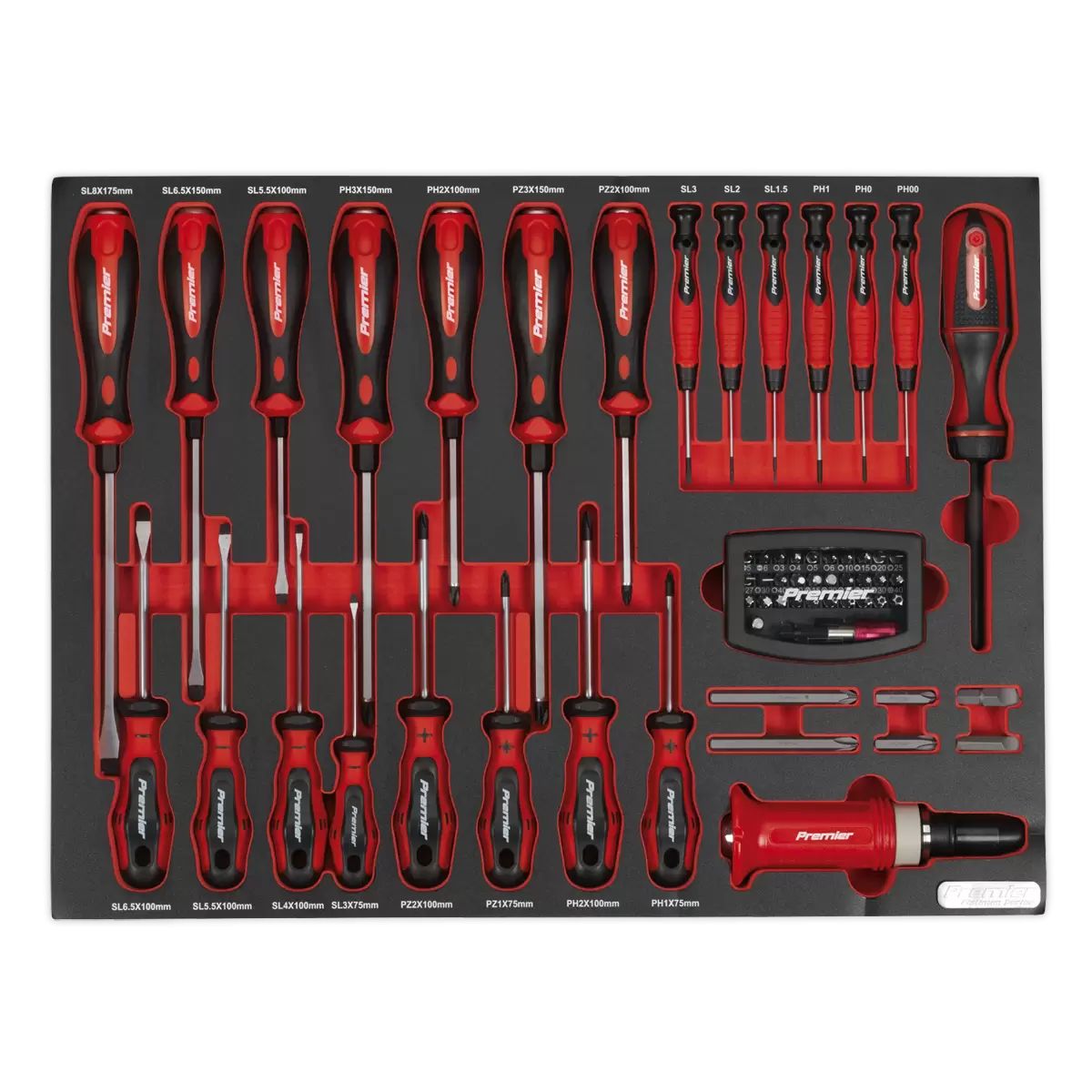 Sealey TBTP04 Tool Tray with Screwdriver Set 72pc