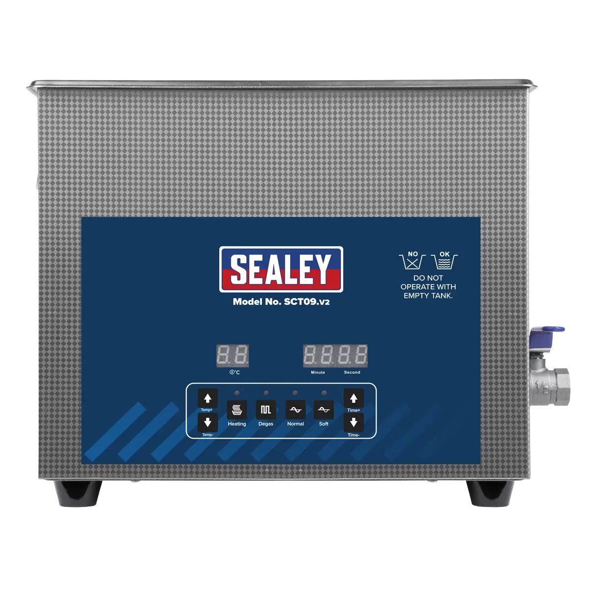 Sealey SCT09 Ultrasonic 9L Parts Cleaning Tank